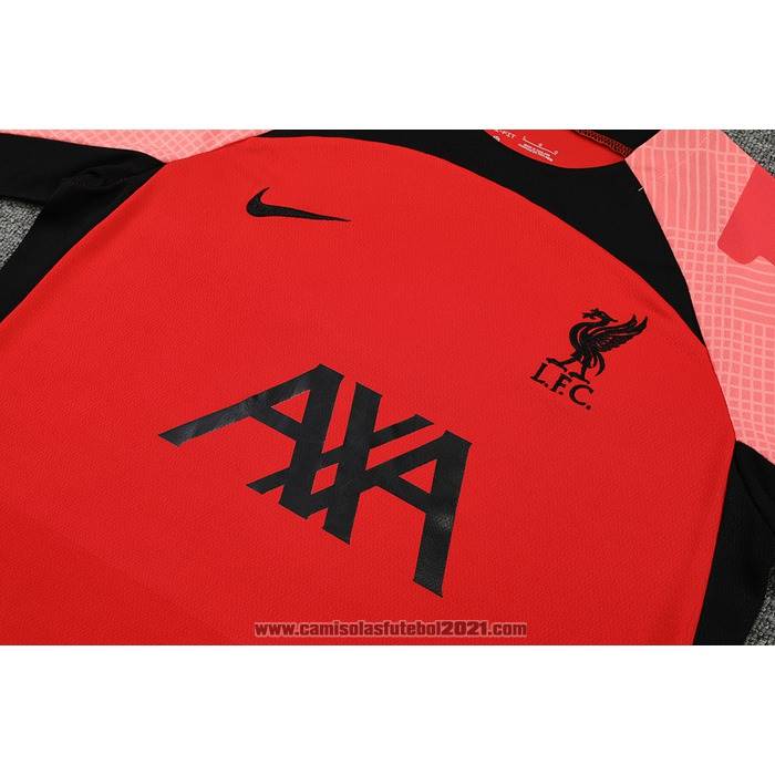 Fato de Treino Liverpool Manga Curta 2022-2023 Vermelho - Calcas Curta